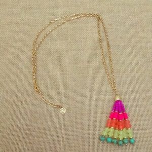 Lilly Pulitzer neon rainbow long necklace